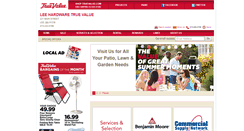 Desktop Screenshot of leehardware.com