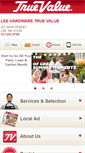 Mobile Screenshot of leehardware.com